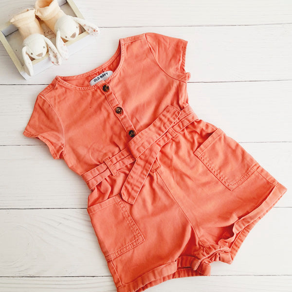 Enterito Algodón Damasco Marca Old Navy 18-24 M Estado Casi tiki