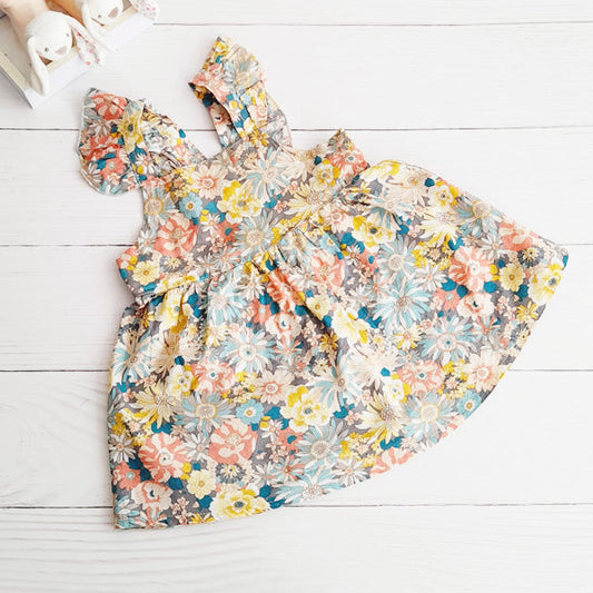 Vestido Algodón Diseños Marca Otra 9-12 M Estado Tiki taka