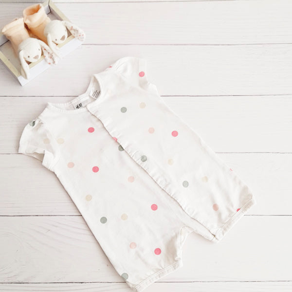 Enterito Algodón Lunares Marca Hym 3 M Estado Casi tiki