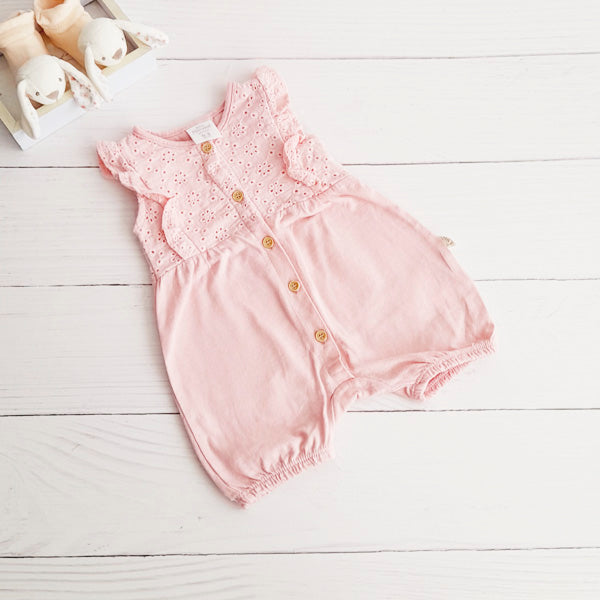 Enterito Algodón Rosa Marca Baby harvest 0-3 M Estado Casi tiki