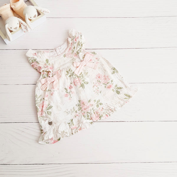 Vestido Algodón Diseños Marca Limonada 3 M Estado Casi tiki