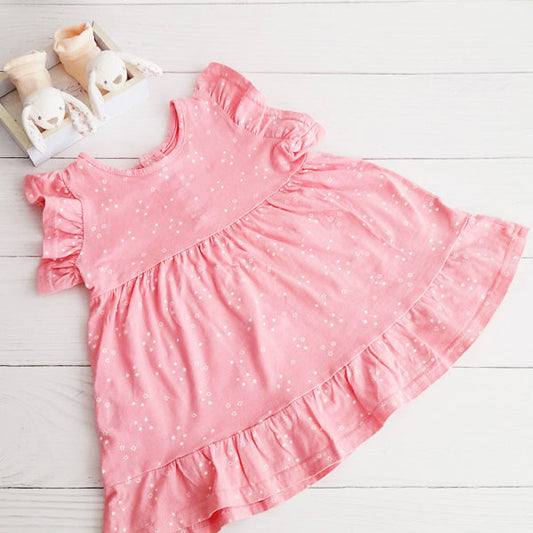 Vestido Algodón Rosa Marca Otra 2 A Estado Casi tiki