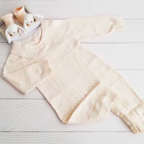 Enterito Algodón Beige Marca Shein 18 M Estado Casi tiki