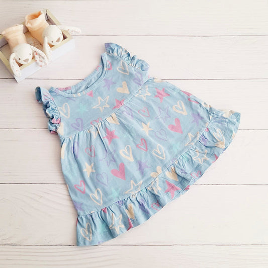 Vestido Algodón Diseños Marca All basics 6 M Estado Casi tiki