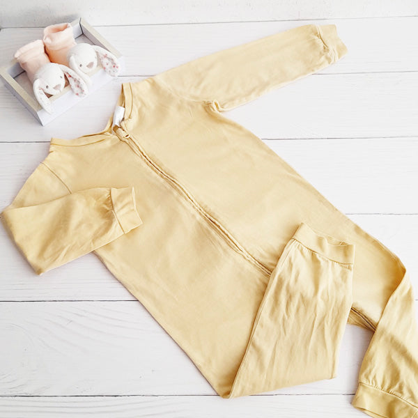 Enterito Algodón Amarillo Marca Hym 12-18 M Estado Casi tiki