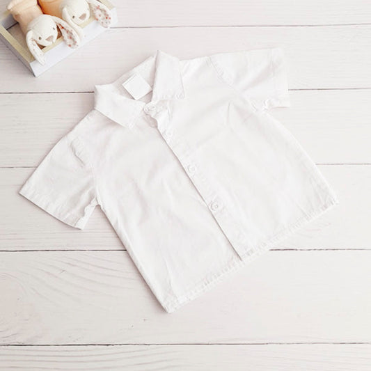 Camisa Algodón Blanco Marca Genérica 9-12 M Estado Casi tiki