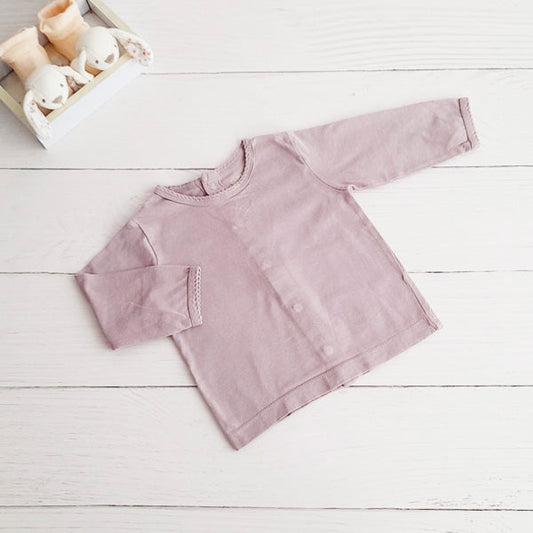 Polera Algodón Morado Marca Otra 6 M Estado Casi tiki