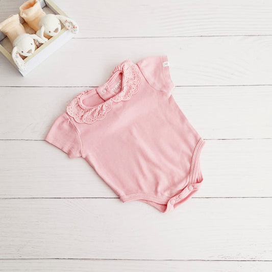 Body Algodón Rosa Marca Tribu 3-6 M Estado Casi tiki