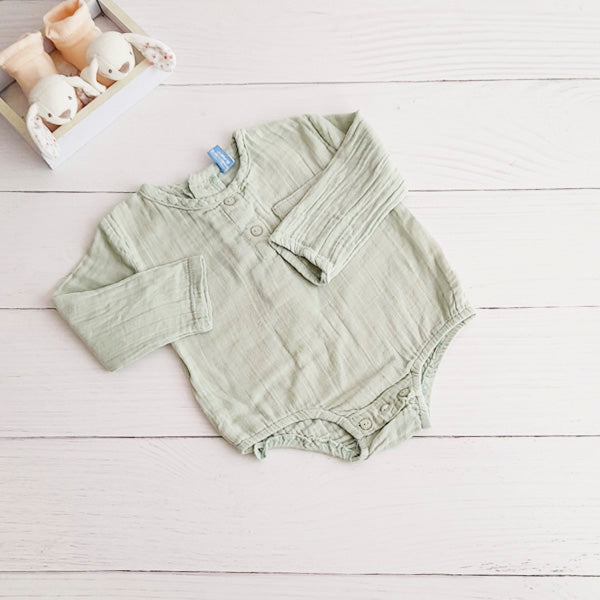 Body Algodón Verde agua Marca Boulevard 3-6 M Estado Casi tiki