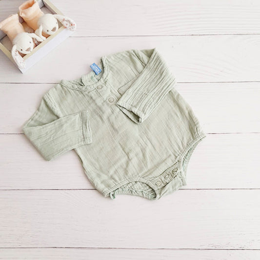 Body Algodón Verde agua Marca Boulevard 3-6 M Estado Casi tiki