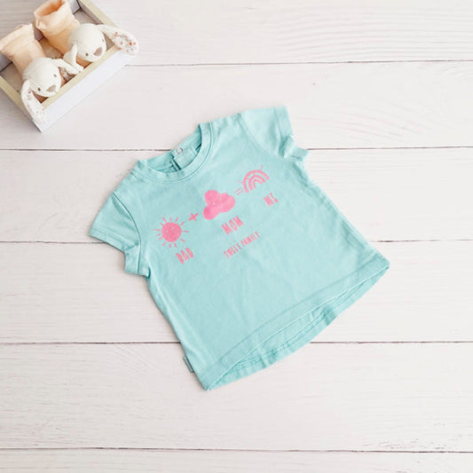 Polera Algodón Diseños Marca Ficcus 3-6 M Estado Casi tiki
