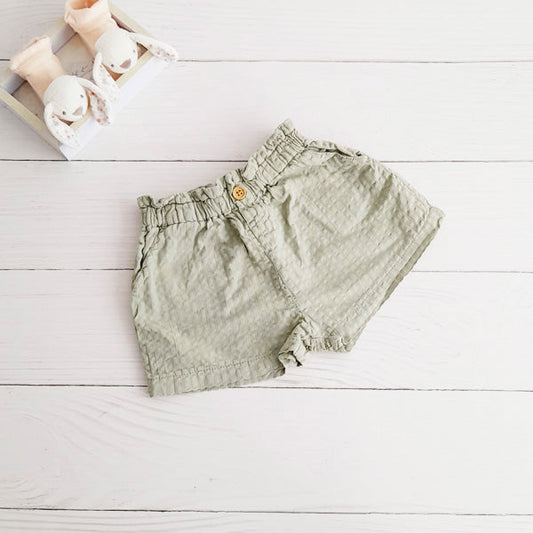 Short Algodón Verde Marca Hym 3-6 M Estado Tiki taka