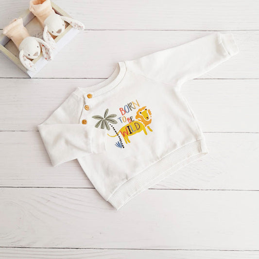 Polerón Algodón Diseños Marca Baby harvest 0-3 M Estado Casi tiki