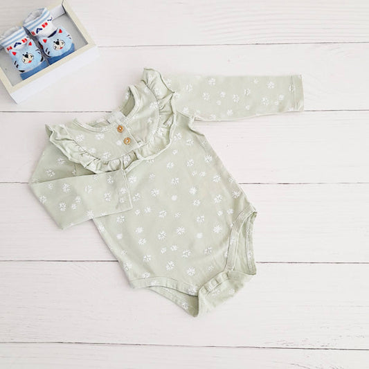 Body Algodón Diseños Marca Baby harvest 3-6 M Estado Tiki taka