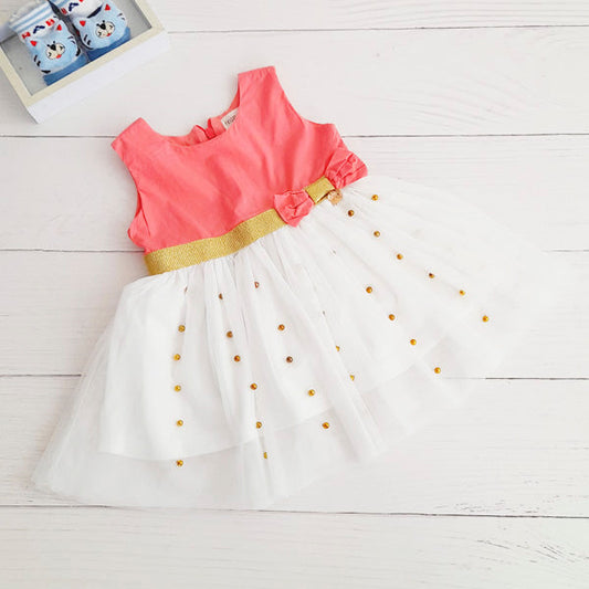 Vestido Algodón Multicolor Marca 4kids 9 M Estado Tiki taka