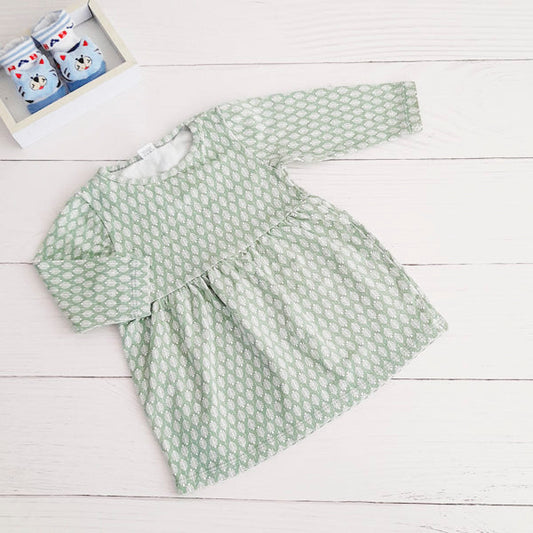 Vestido Algodón Diseños Marca Otra 9-12 M Estado Casi tiki