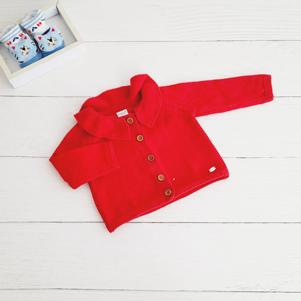 Chaleco Algodón Rojo Marca Opaline RN Estado Tiki taka
