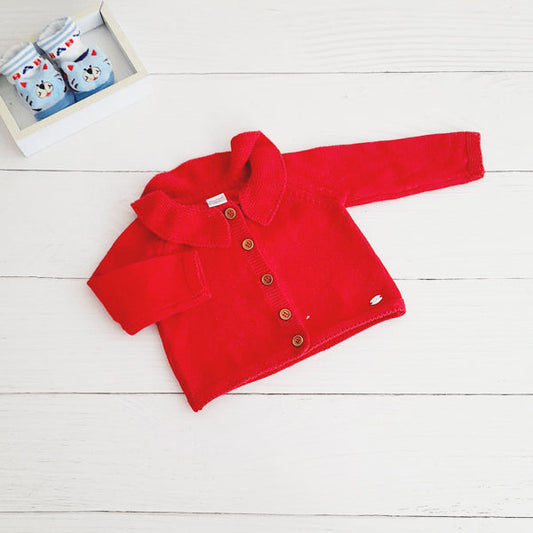 Chaleco Algodón Rojo Marca Opaline RN Estado Tiki taka
