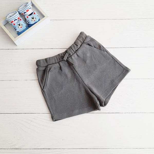 Short Algodón Gris Marca Hym 9-12 M Estado Nuevo