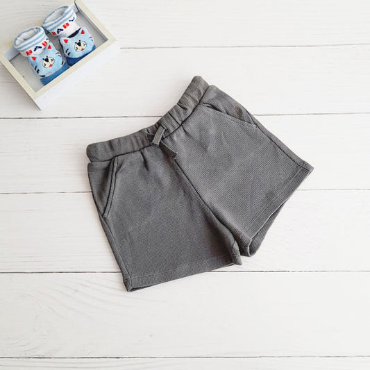 Short Algodón Gris Marca Hym 9-12 M Estado Nuevo