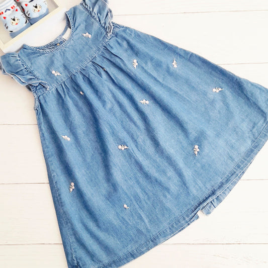 Vestido Algodón Diseños Marca Ficcus 18-24 M Estado Tiki taka