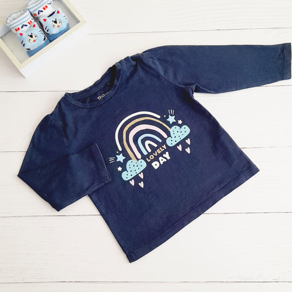 Polera Algodón Diseños Marca Baby harvest 18-24 M Estado Tiki taka