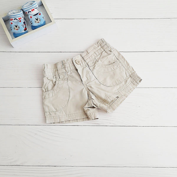 Short Algodón Beige Marca Otra 4 A Estado Casi tiki
