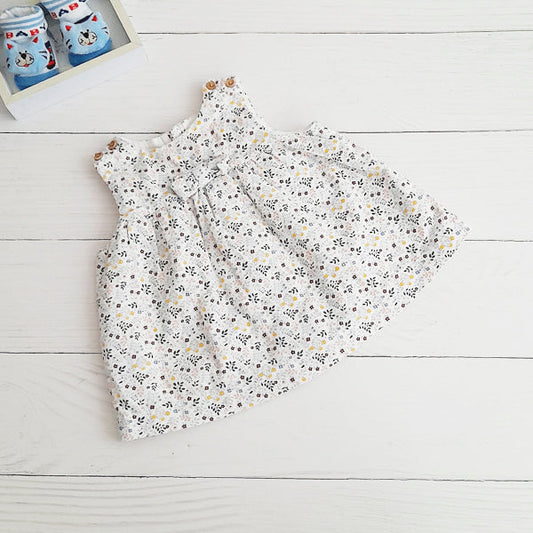 Vestido Algodón Diseños Marca Yamp! 3-6 M Estado Casi tiki