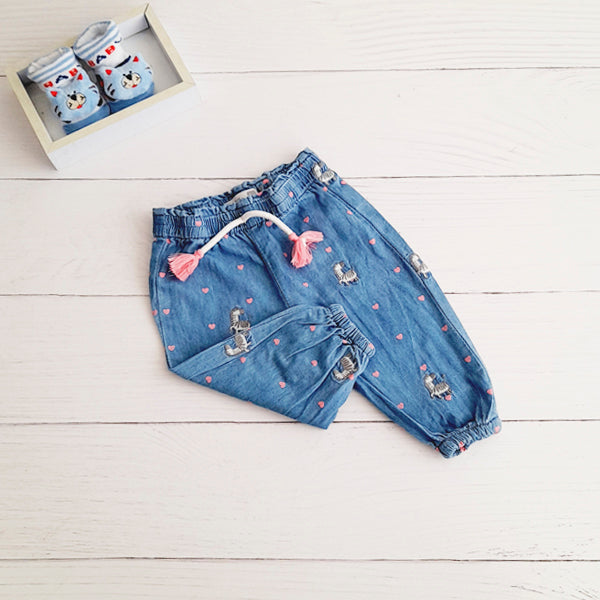 Pantalón Algodón Diseños Marca Ficcus 3-6 M Estado Tiki taka