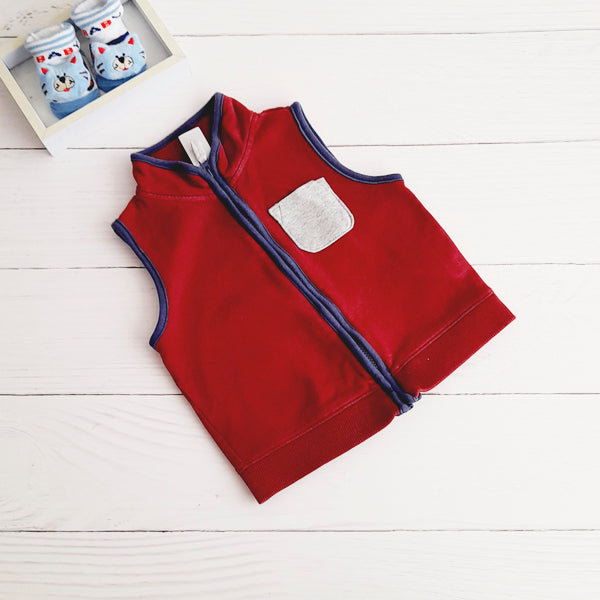 Polerón Algodón Burdeo Marca Carter's 18 M Estado Casi tiki