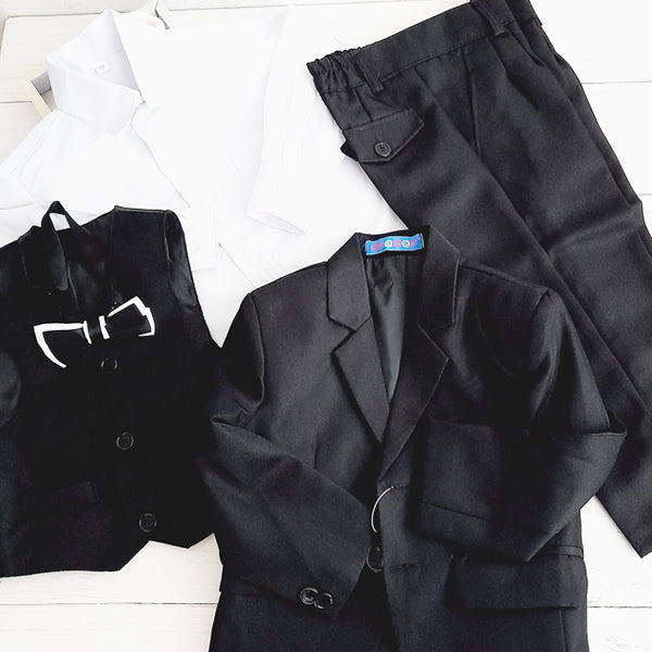 Conjunto Algodón Negro Marca Otra 12-18 M Estado Nuevo