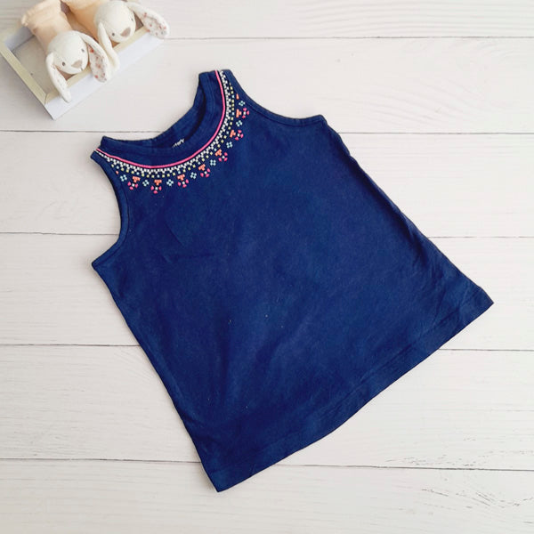 Polera Algodón Azul Marca Carter's 5 A Estado Tiki taka