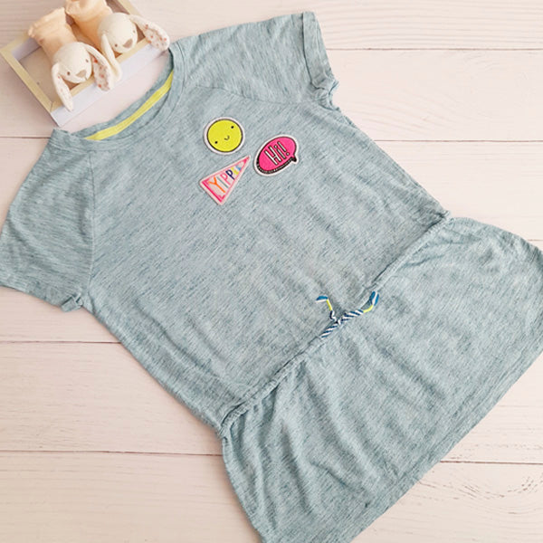 Polera Algodón Verde agua Marca Cat & Jack 7 A Estado Casi tiki