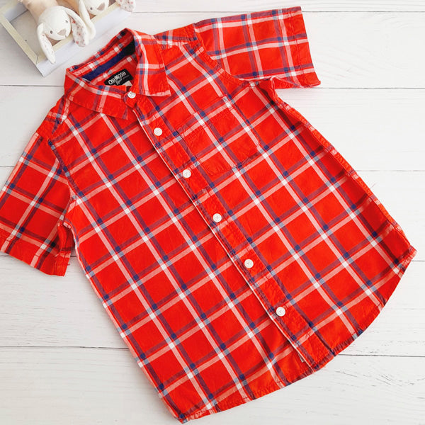 Camisa Algodón cuadrillé Marca Osh kosh 6 A Estado Casi tiki