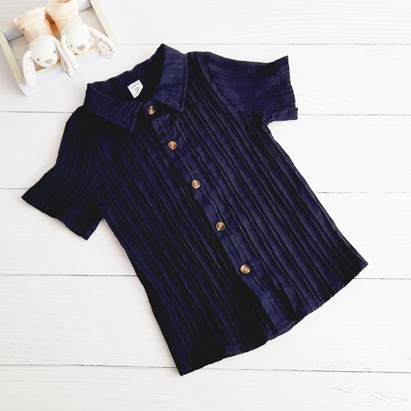 Camisa Poliéster Azul Marca Shein 5 A Estado Tiki taka