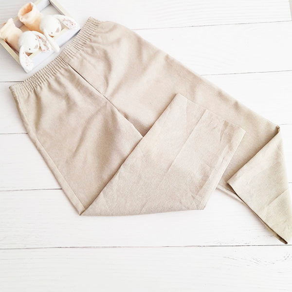 Pantalón Tela Beige Marca Otra 5 A Estado Tiki taka