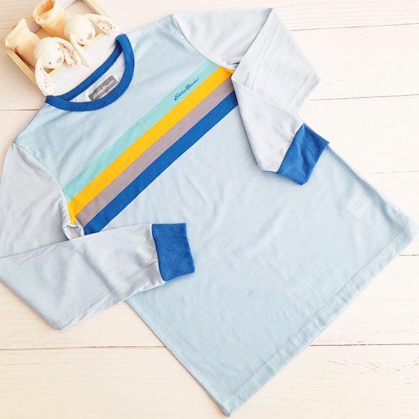 Polera Poliéster Celeste Marca Otra 7 A Estado Tiki taka