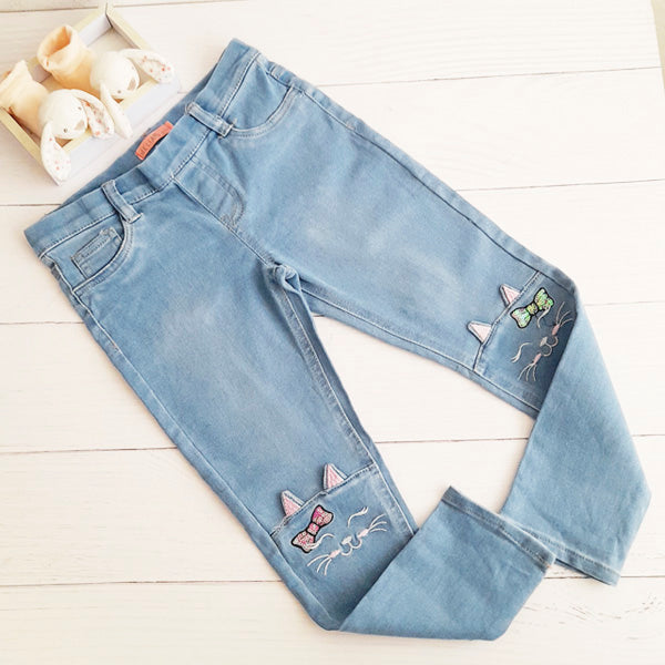 Calza Algodón Celeste Marca Otra 6 A Estado Casi tiki