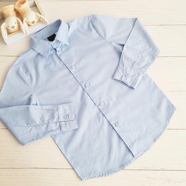 Camisa Algodón Celeste Marca Otra 6 A Estado Tiki taka