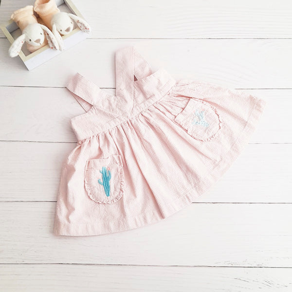 Vestido Algodón Palorosa Marca Genérica 3-6 M Estado Casi tiki