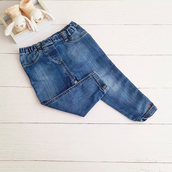 Pantalón Algodón Azul Marca Otra 12-18 M Estado Casi tiki