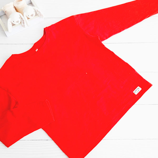 Polera Algodón Rojo Marca Hym 6 A Estado Casi tiki