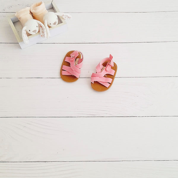 Sandalia blanda Lona Rosa Marca Urb 0-3 M Estado Tiki taka