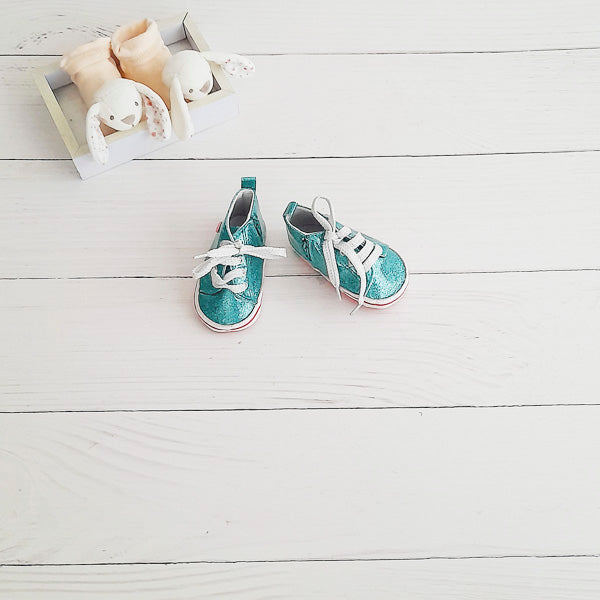 Zapatilla blanda Charol Verde Marca Pillin 3-6 M Estado Casi tiki