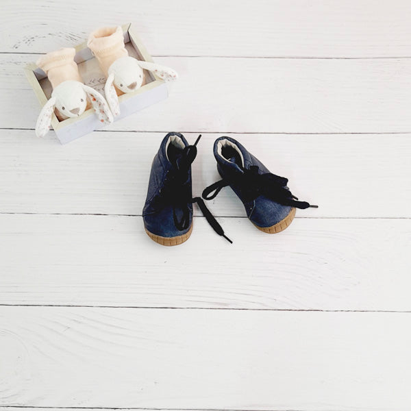 Botín duro Cuerina Azul Marca Pumucki 18 Estado Tiki taka