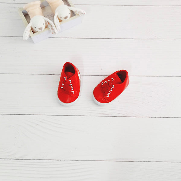 Zapatilla blanda Cuerina Rojo Marca Otra 18 Estado Casi tiki