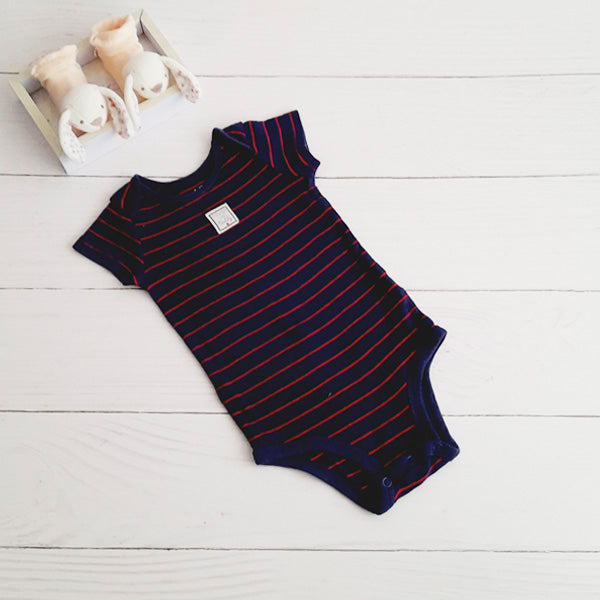 Body Algodón Rayas Marca Carter's 3-6 M Estado Casi tiki