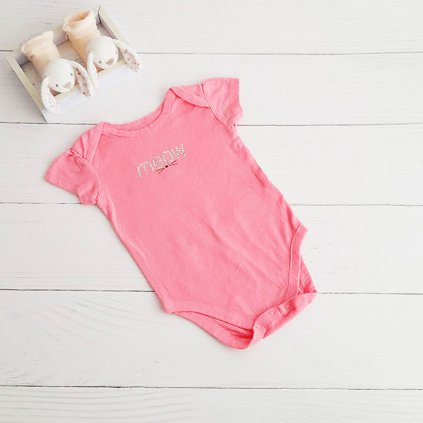 Body Algodón Rosa Marca The Children's Place 3-6 M Estado Tiki taka