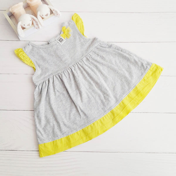 Vestido Algodón Gris Marca Carter's 2 A Estado Casi tiki