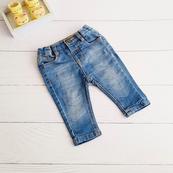 Pantalón Algodón Azul Marca Opaline 3 M Estado Tiki taka